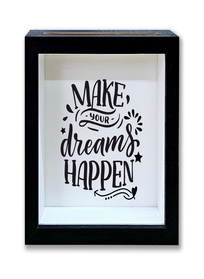 Mueddur Adventure Fund Shadow Box Frame, Travel Fund Money Box with Slot, Make Your Dream Happen Themed Adventure Memory Box, Inspirational Keepsake Box Gifts for Women, Decorative Wooden Money Savings -08 - Image 1